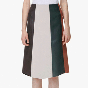 [TIME]Fake leather suede panel skirt 패널스커트 16 F/W (50%DC)